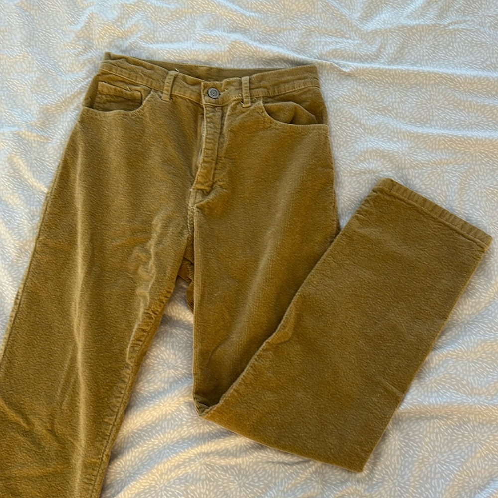 Brandy Melville - Khaki Brown/Tan high rise Jane Corduroy pants